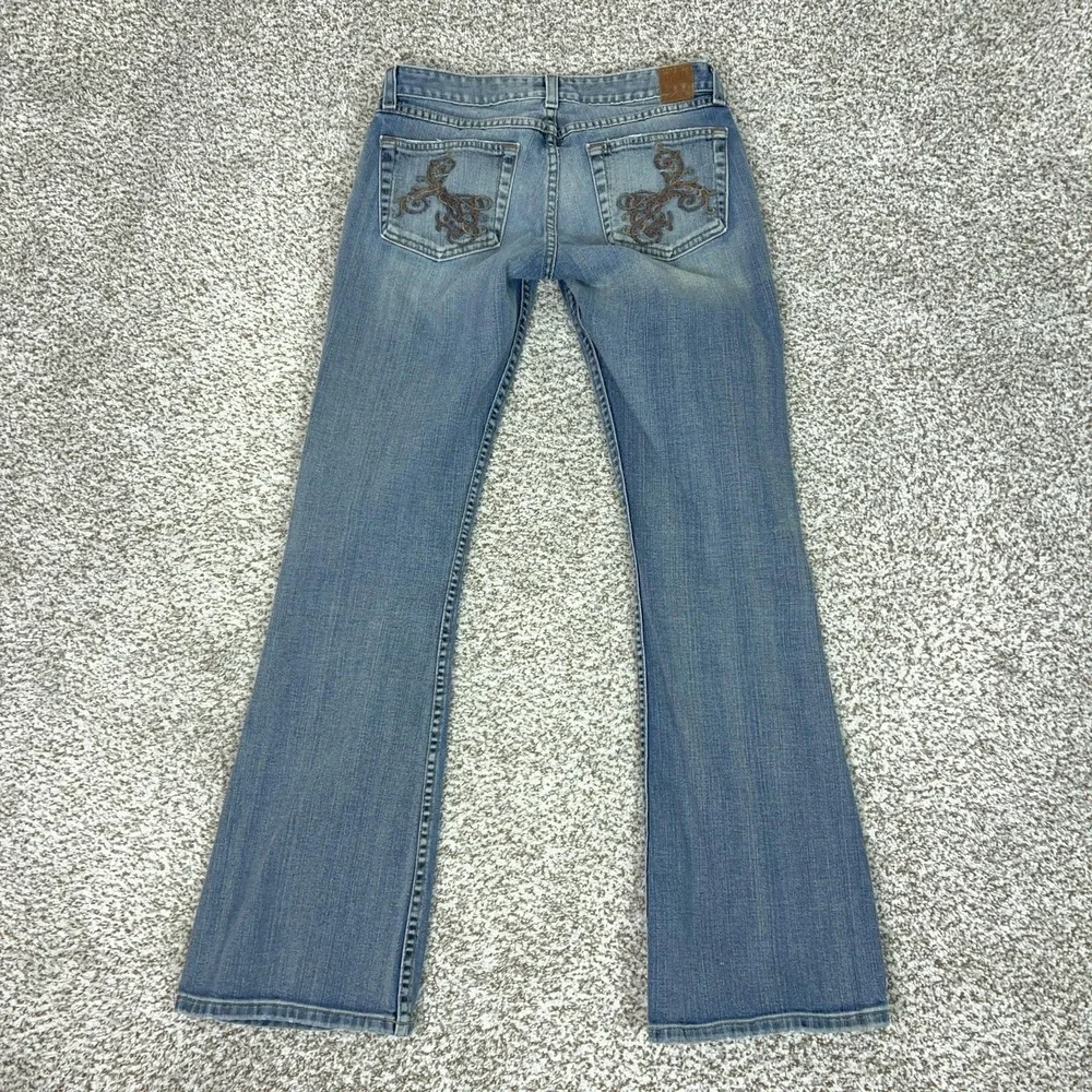 BKE Jeans Womens 29 Blue Bootcut Embroidered Pockets Medium Wash Denim‎ Western